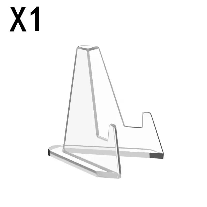 Mini Clear Acrylic idol Photo Card Display Stand Holder Transparent Small Easel Rack Commemorative Coin Capsule Support Rack 830₽
