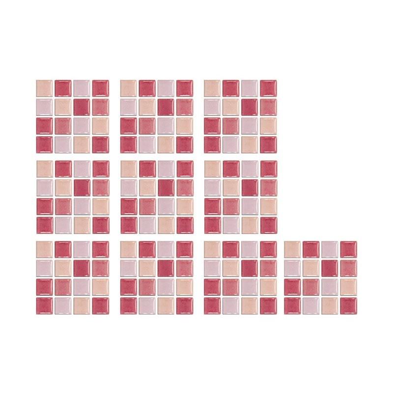 10 pezzi Adesivi per piastrelle in gel per cucina e bagno Adesivi per mosaico autoadesivi Carta da parati in mattoni di vetro creativi