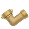 Gartenschlauchverbinder 90-Grad-Winkel Massivmessing-Adapter Wasserrohr-Bogenstück mit 4 zusätzlichen Dichtungen