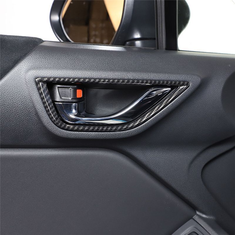 Clear Car Interior Retrofit Accessories Inner Door Handle Frame For Toyota 86 Subaru BRZ  ABS Retrofit Parts