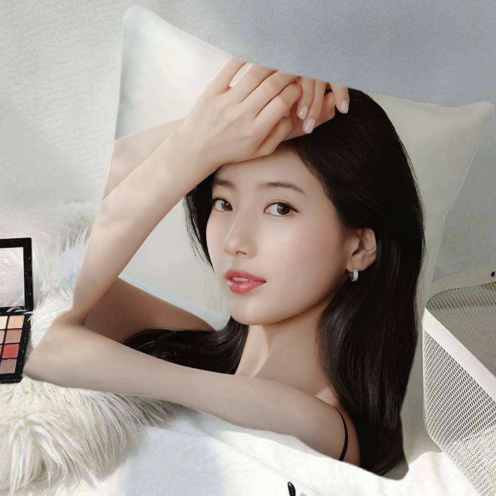 Korea Bae Suzy Pillow Case Square Pillow Bedroom Sofa Leisure Comfort Cushion Car Home Decoration