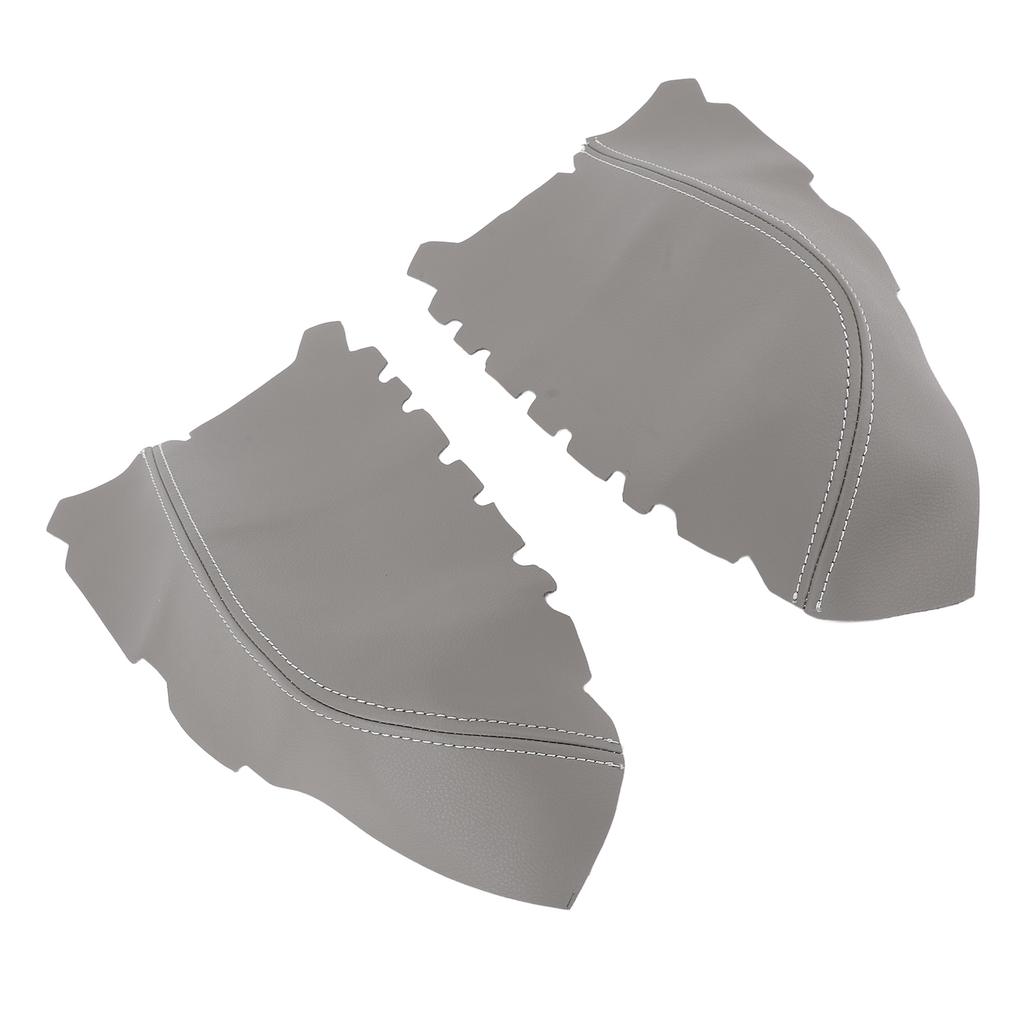 1 Pair Front Door Panel Armrest Cover Protective Scratch Resistant Enhanced Comfort Microfiber