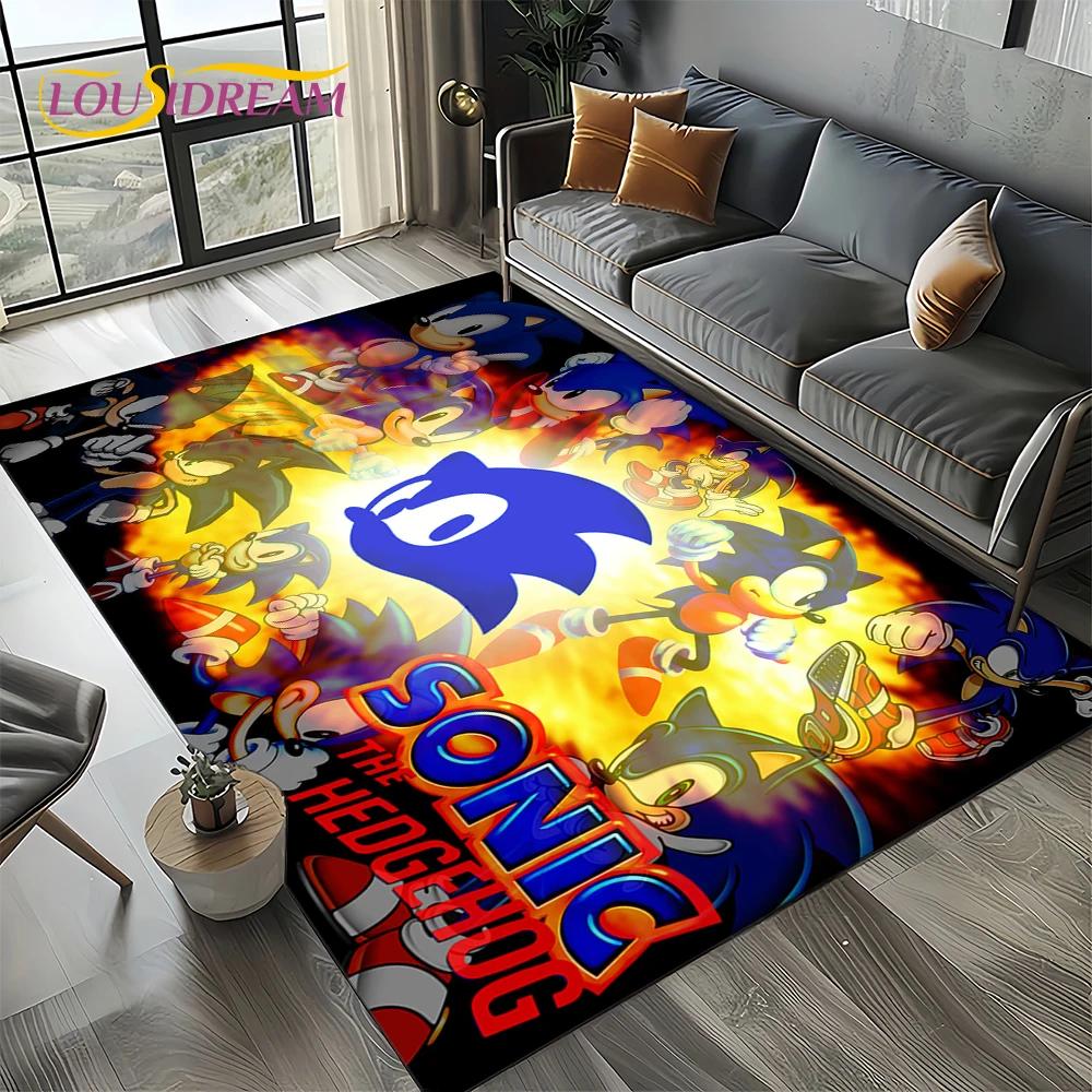 

27 Style S-S0NIC Cartoon Game Carpet Rug for Bedroom Living Room Home Sofa Decoration,kid Game Large Decor Floor Mat Gift 40x60cm
