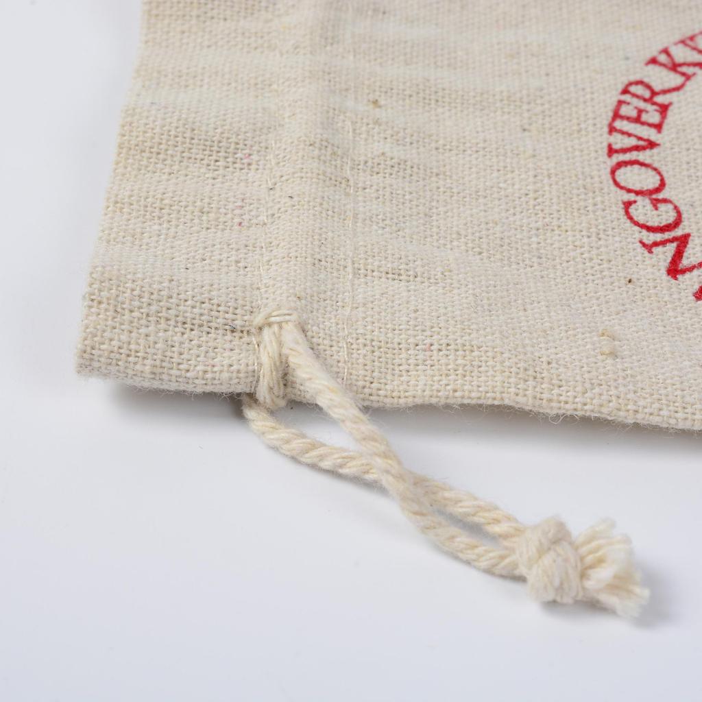 Red Cross Hangover Kit Cotton Drawstring Bag - Medicine Gift Packaging