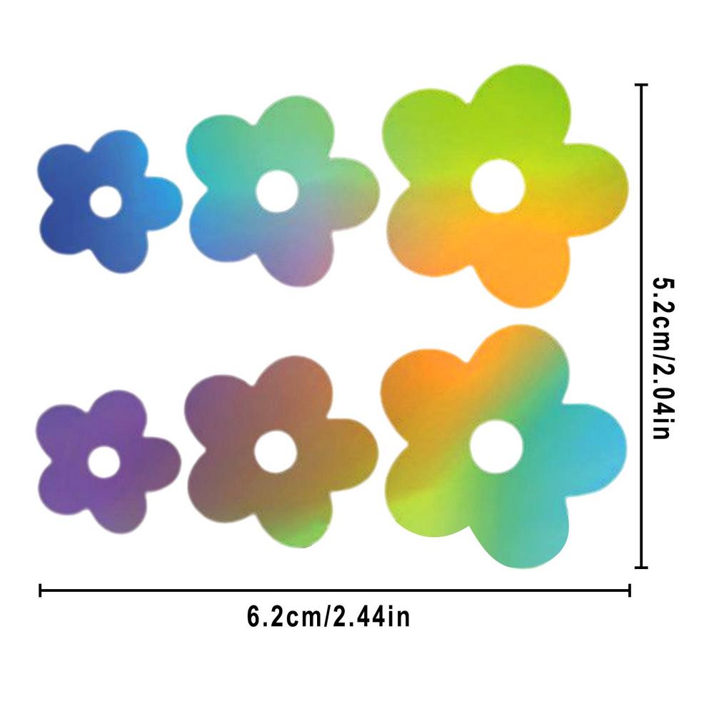 Flower Sticker Flower PET Car Stickers Self-Adhesive Water Proof Anti-UV Flower Stickers Decorations For Bumper Laptop