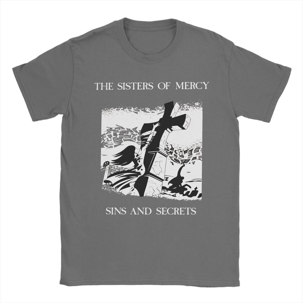 The Sisters of Mercy T Shirt Mens 100 Cotton Funny TShirt O Neck Tee Shirt Short Sleeve Clothing Summer