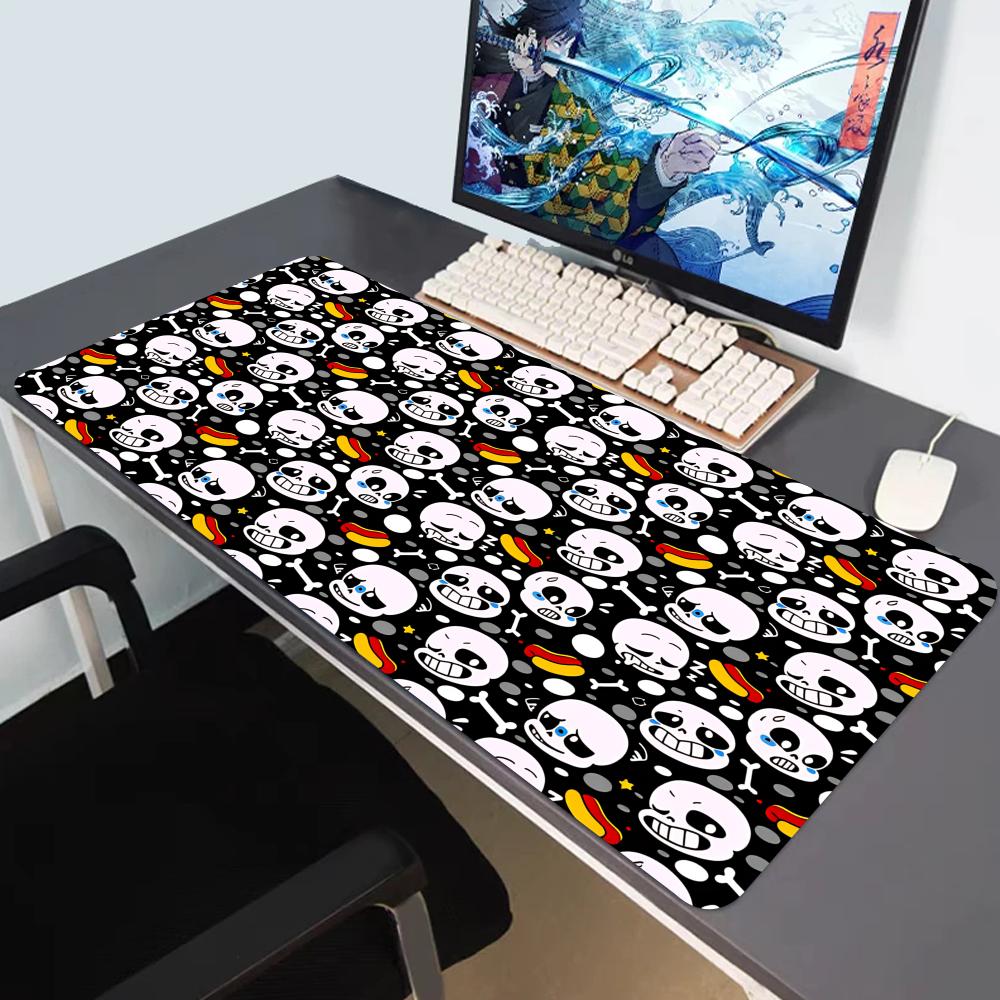 HYBXAXC Computer Laptop Mauspads Undertale Großes Gaming-Mauspad Tastaturpads Schreibtischunterlage PC-Gamer-Mausmatte Silikon-Mauspad