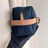 Breath of the Wild Denim Blue Makeup Bag - D House Redemption Clutch for Travel and Toiletries