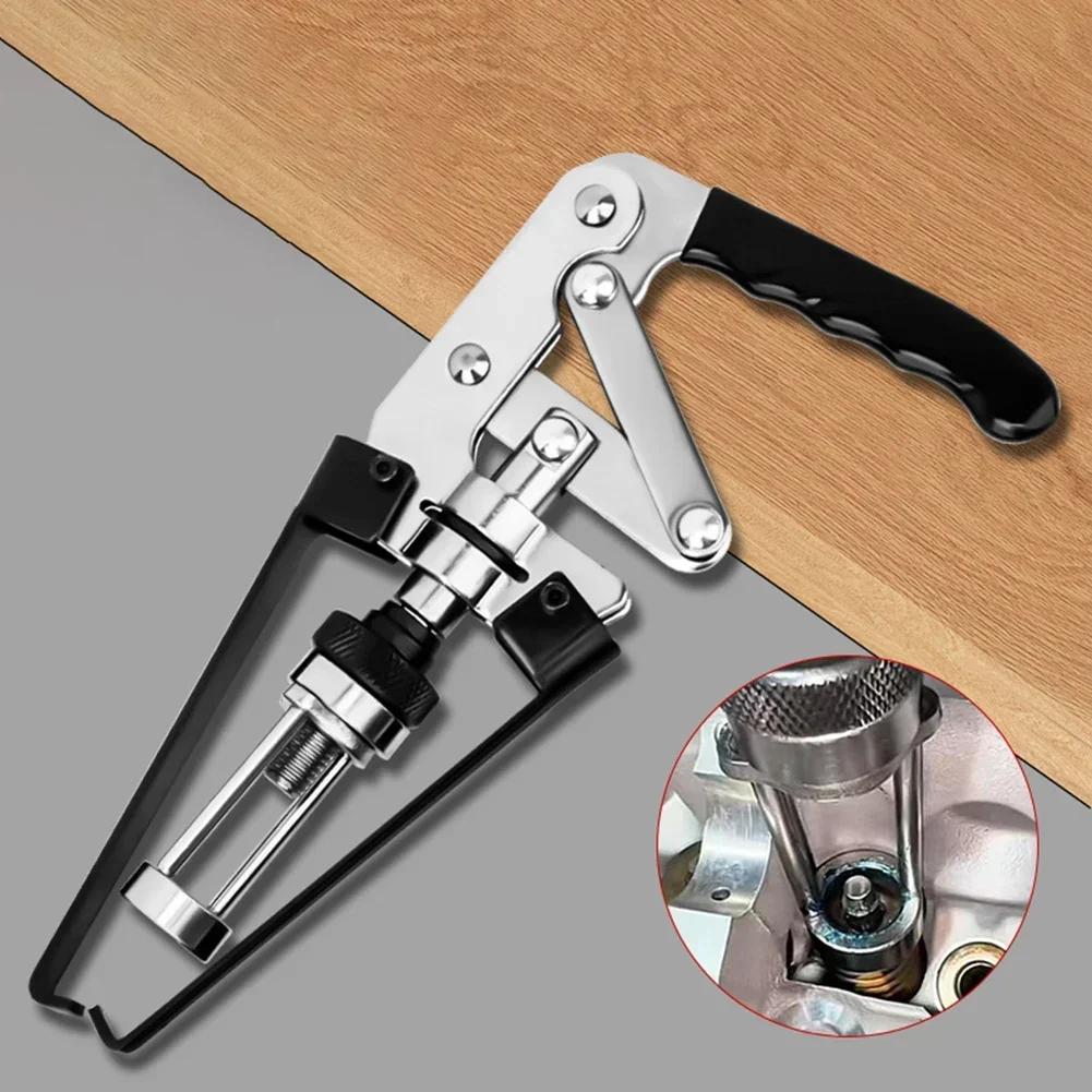 Valve Spring Removal Tool for Car Engines with Cam Action Lever Locking and Adjustable Reach to Fit Multiple Valve Spring Sizes