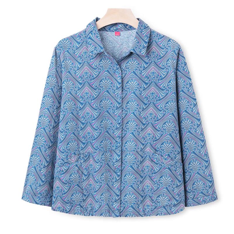 YUZHAOLIN Women's Pure Cotton Floral Shirt