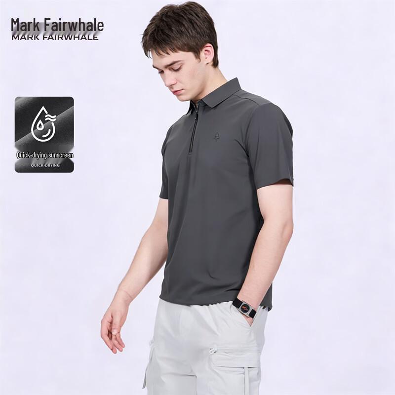 Mark Fairwhale Men s Zero Sense Power Half-Zip Quick-Dry Polo Shirt 175/L