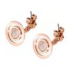 Vivienne Westwood 3D Round Ball Logo Brass Earrings Women earrings Rose-Gold 62020032G002PINKGOLD