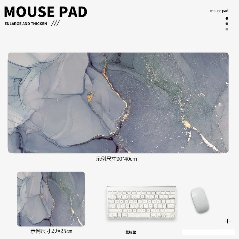 

Marble Texture Mouse Pad Premium Rose Gold Luxury Design Soft Rubber Large Desk Mat Game Computer Keyboard Pink Gaming 290X250X2MM