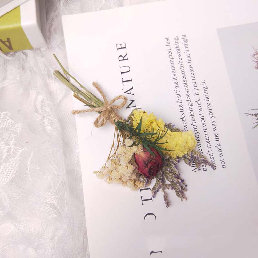 Decoração Casamento Real Natural Decoração de Casa Buquê de Flores Artificiais Flor Seca Flores Falsas