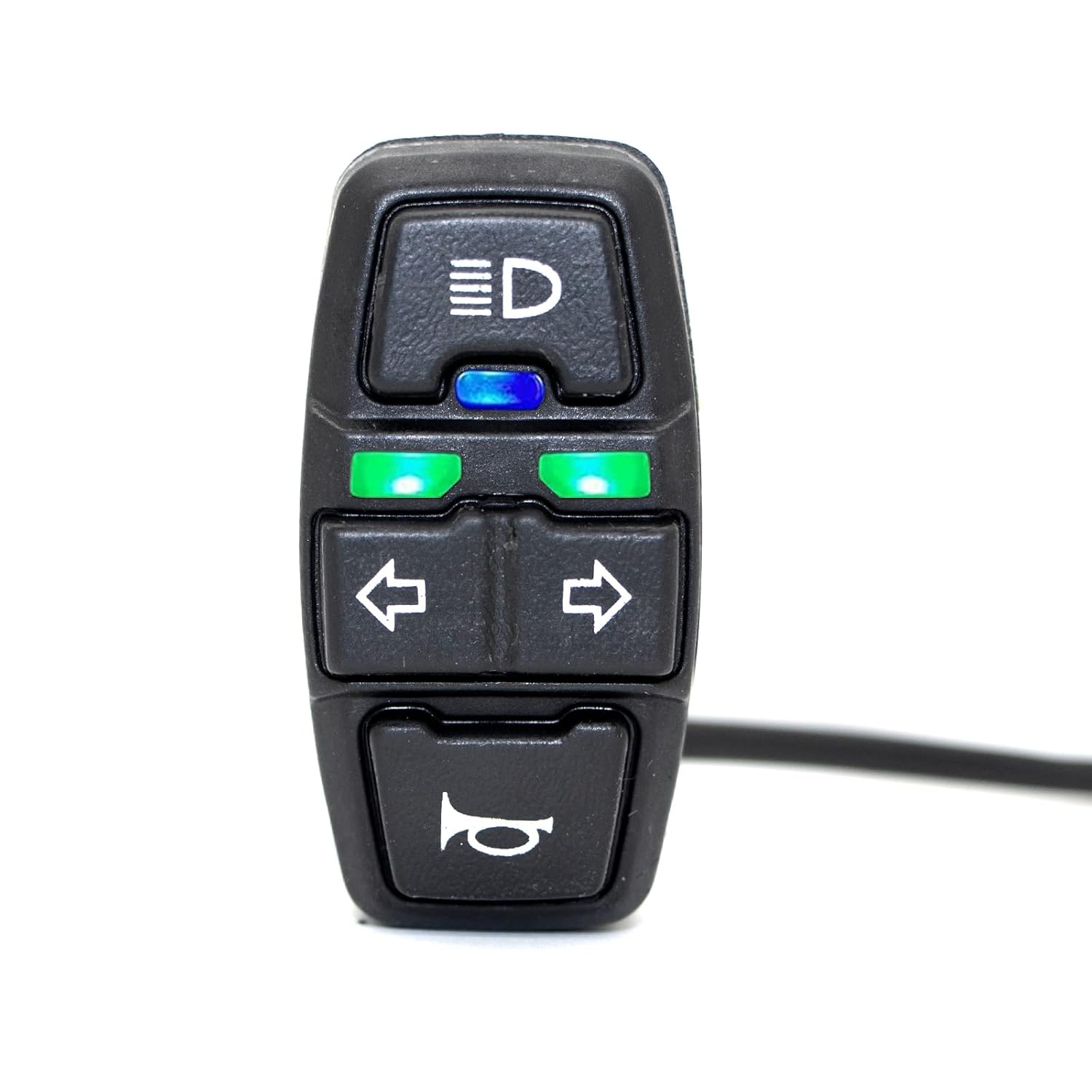 Motorcycle Head Light Turn Switch, Motorcycle Headlights Horn Turn ON/Off Control Switches For Scooter Electric Bike,3-In-1 Light Horn Turn Switch