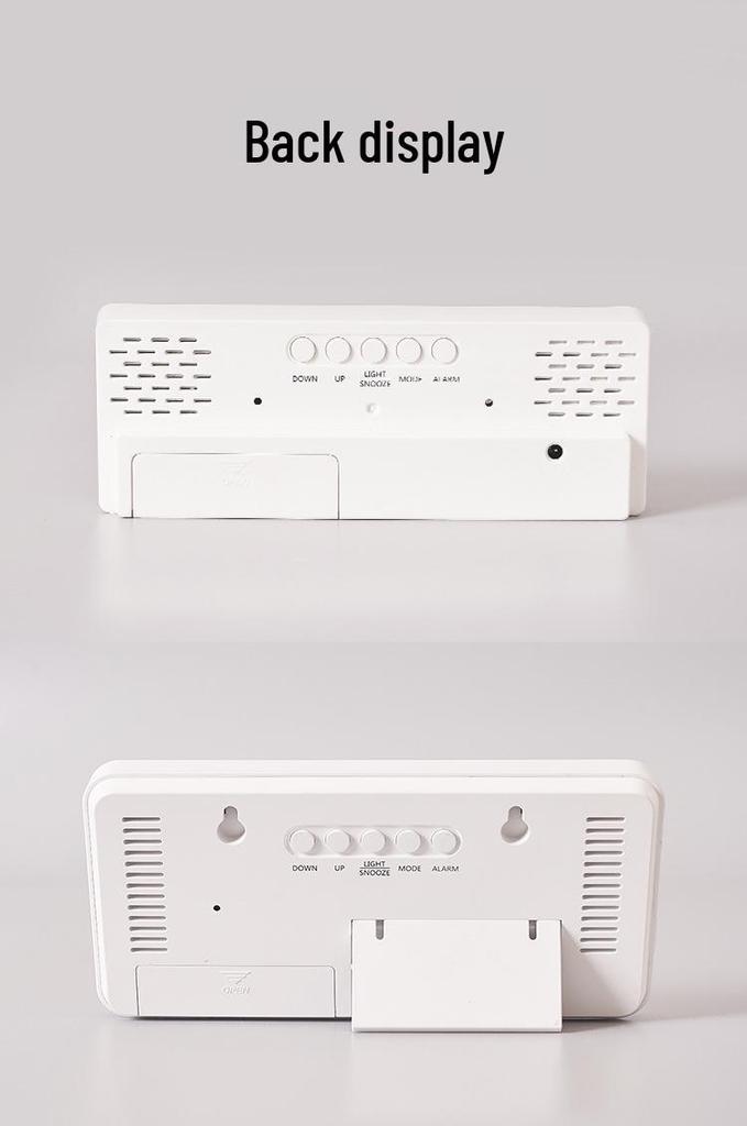 LED Large Display Bedside Alarm Clock - Simple, Stylish, Colorful Screen