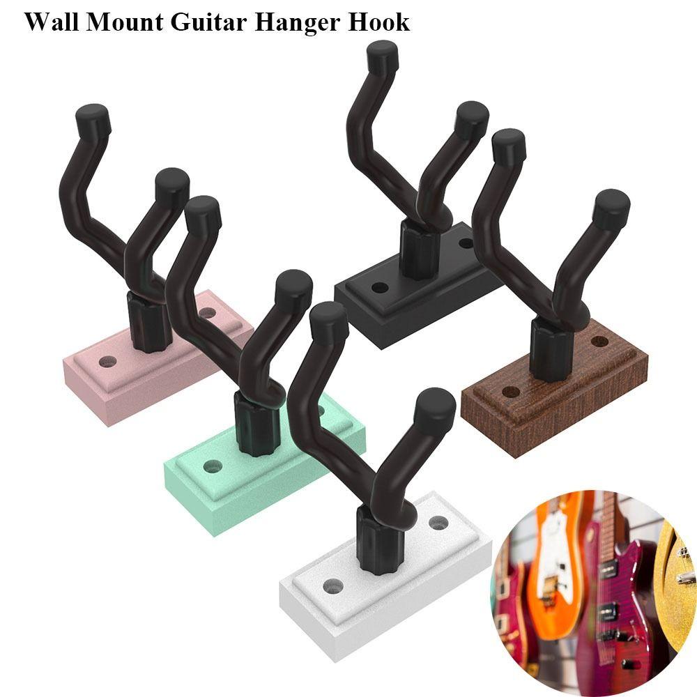

Акустическая черная гитара Вешалка Крючок Аксессуары для гитарных инструментов Нескользящий держатель Подставка Настенное крепление
