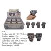 1Pc Slowly Rebounds Moai Statue Squeeze Eyes Interested Expression Relaxes Stress Children'S Gift Stone Man Releases Stress Toy