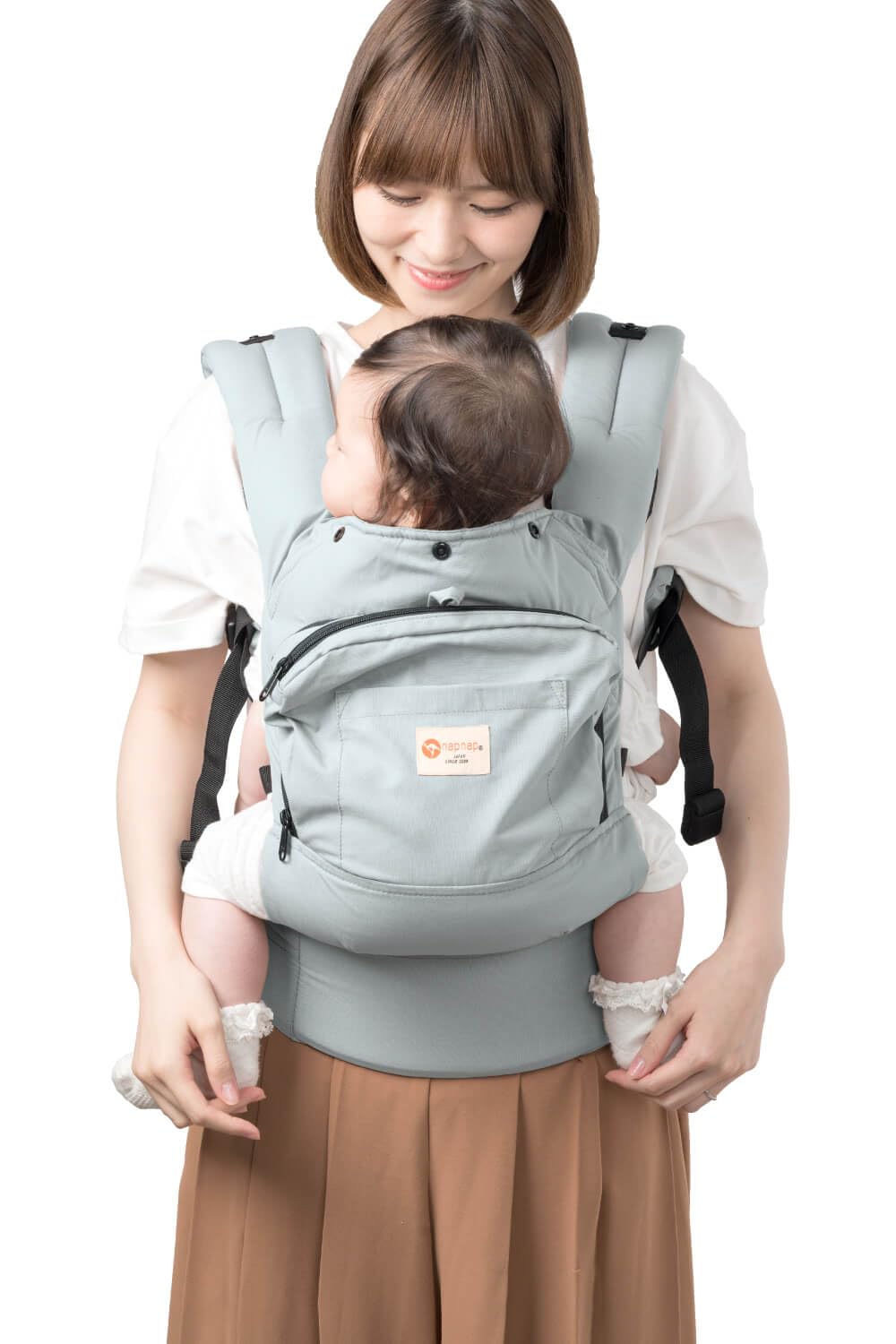 

napnap Baby BASIC for All Ideal for Carrying and and for Heat Protection Carrier, (Blue-Gray), Seasons, Carrying,