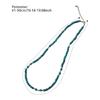Versatile Gemstones Necklace Turquoise/Onyx Beaded Choker Adjustable Length Clavicle Chain Fashionable Party Jewelry