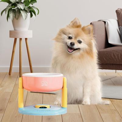 Gamelle pour chien Distributeur pour animaux de compagnie Hauteur réglable Base à forte ventouse Stable Chaton Chiot Chat surélevé