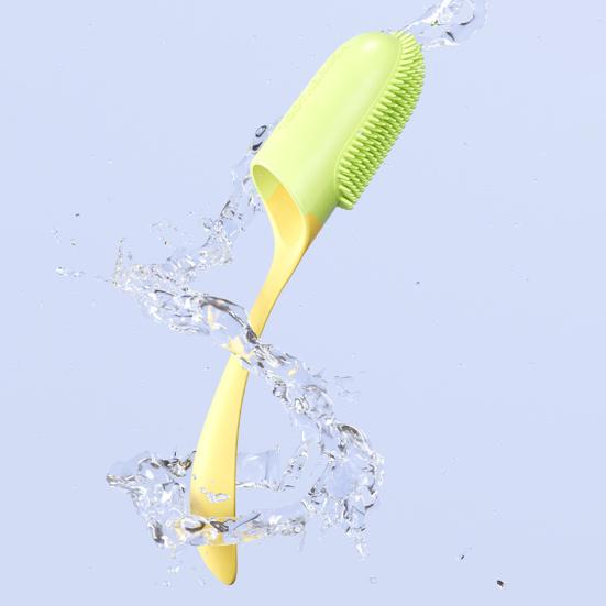 Pet Finger Toothbrush Soft Bristles One-finger Operation Comfortable Grip Teeth Care Dog Cat Cleaning Brush for Daily Use