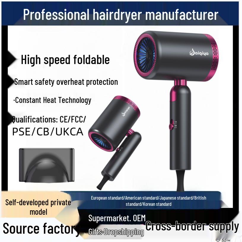 Blue Light Ion Hair Dryer - Strong Wind Salon Hair Care for Home Use