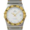 Constellation Watches Date WhiteDial Stainless Steel Quartz Analog Display Unisex Used