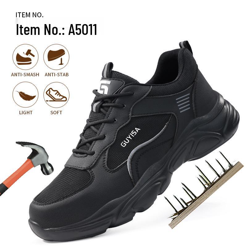 2026 Summer Men's European Standard Steel Toe Labor Protection Shoes - Anti-smash, Anti-puncture, Comfortable, Safe Work Shoes
