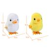 1pcs Animals Toy Children Boy Girl Cute Wind Up Jumping Chick Plush Stuffed Animals Chick Clockwork Walking Playthings Kids Fun Play Gifts