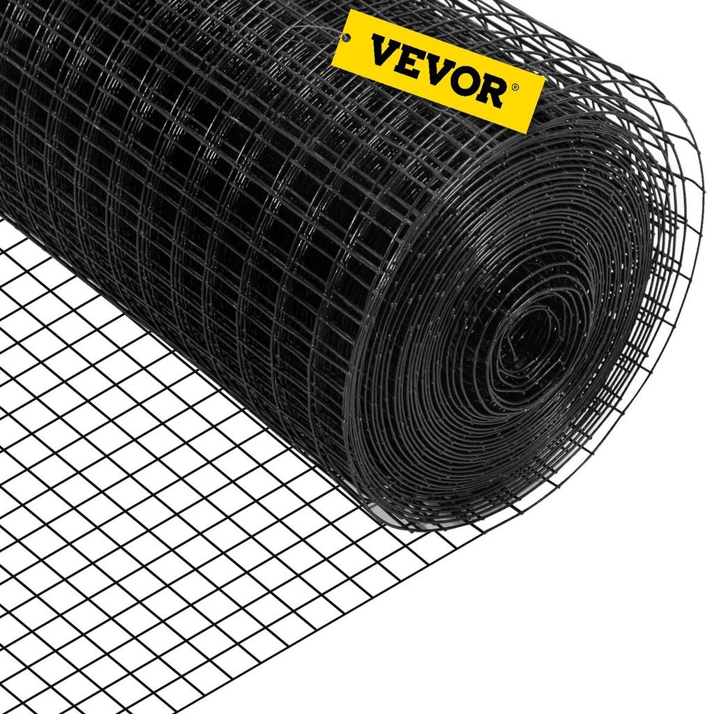 Hardware Cloth, 48\" x 50\' & 1\"x1\" Mesh Size, Galvanized Steel Vinyl Coated 16 Gauge Chicken Wire Fencing with A Cutting Plier & A Pair of Fabric