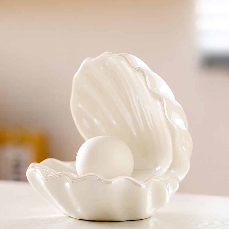 Luminous Pearl Shell Jewelry Box & Dreamy Ceramic Lamp