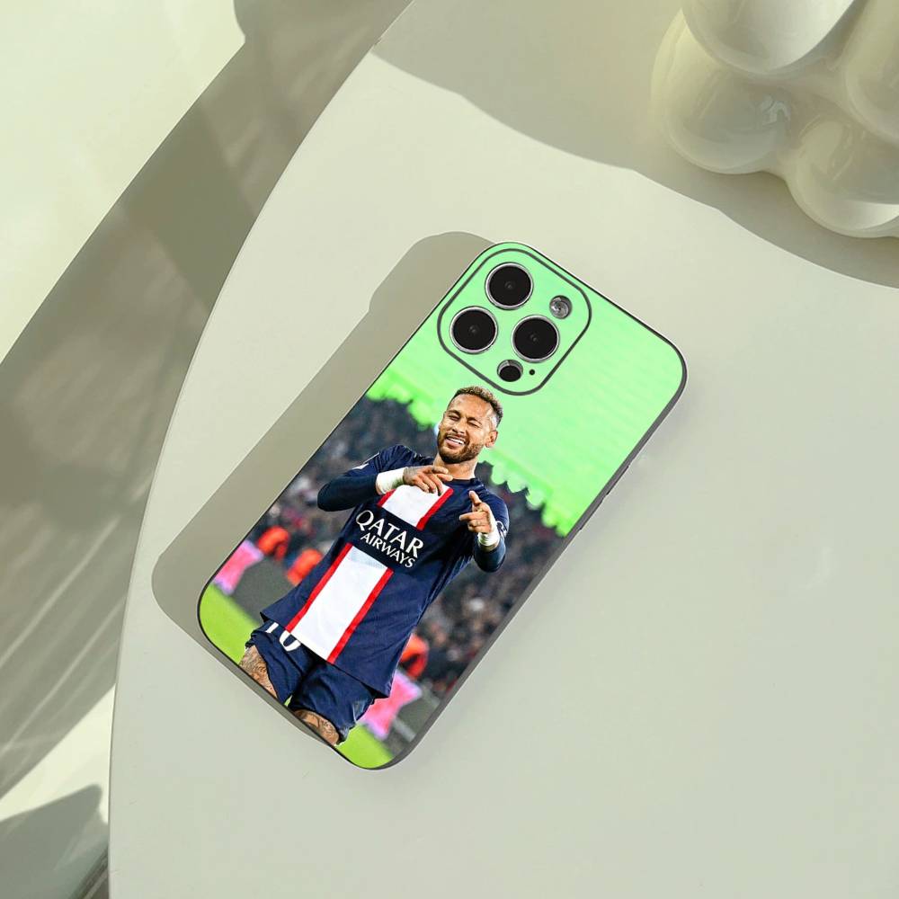 

N-No 10-Неймар Чехол для телефона для iPhone 17,16,15,14,13,12,11 Pro Max,16Plus,XS Мягкий черный чехол iPhone16se4