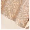 Women's Thick Lace Bottom Half High Neck Patchwork Ruched Long Sleeve Pullover Slim Top