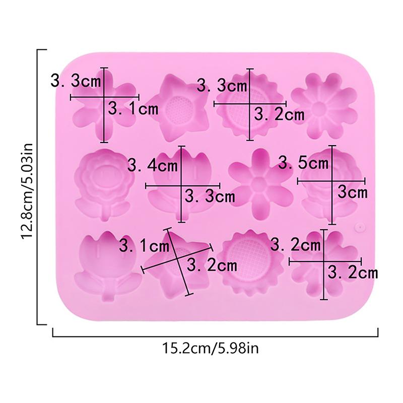 Kuchen Mousse Form Rose Blume Chrysantheme Silikon Backform Eiswürfel Tablett Schokolade Süßigkeiten Gelee Eiswürfel Muffin handgemachte Seife