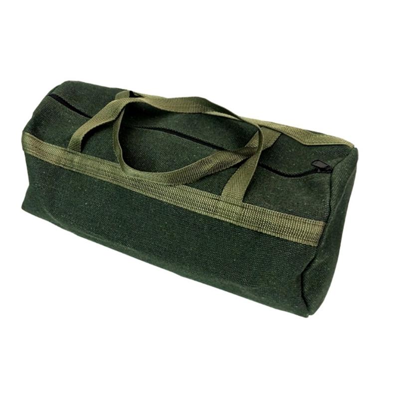 Werkzeugtasche aus Canvas mit großer Kapazität, Werkzeugaufbewahrungstasche, Handwerkzeugaufbewahrung, Tragetasche, Werkzeugorganizer für Zimmerleute