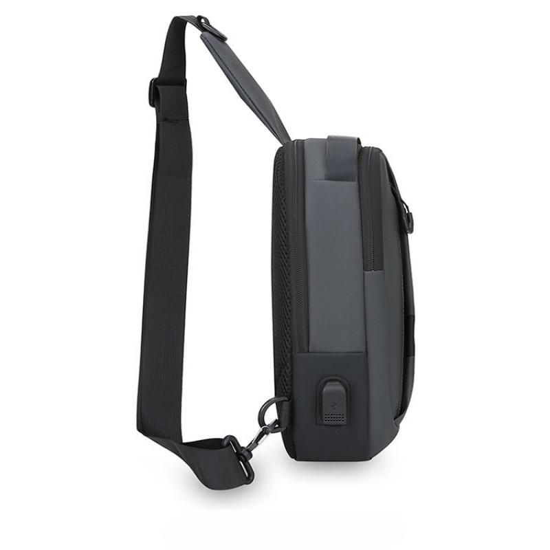 1Pc New Breast Bag Men's Fashion Casual Business Shoulder Messenger Bag Youth Large-capacity Outdoor Sports Bag