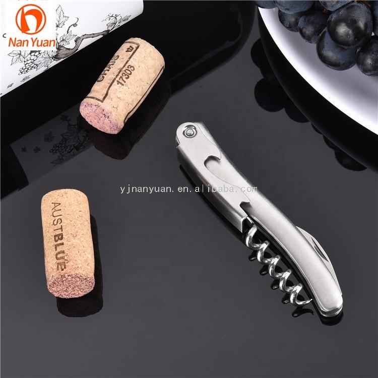S206 Factory Price Metal All Steel Wine Bottle Opener Corkscrew