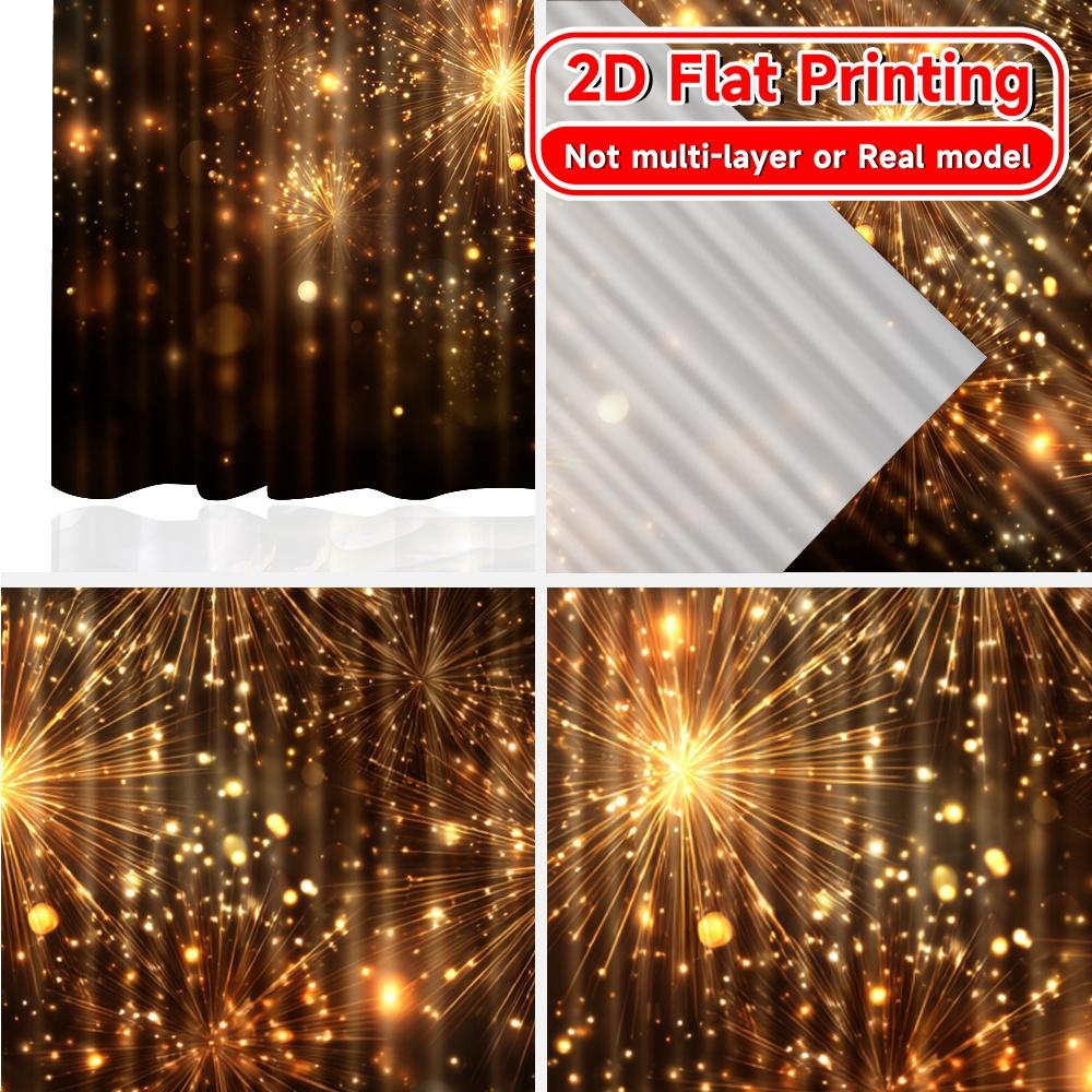 Set Of 2 Modern Flat Printing Goldencelebration Minimalist Curtains Prints Room Decor Curtain Light Filtering Polyester