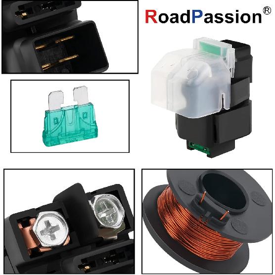 

Road Passion Starter Solenoid Relay for Suzuki DR650SE 1996-2016 / GSX-R600 1997-2000 / GSX-R750 1996-1999 / GSF600S 600 1996-2003