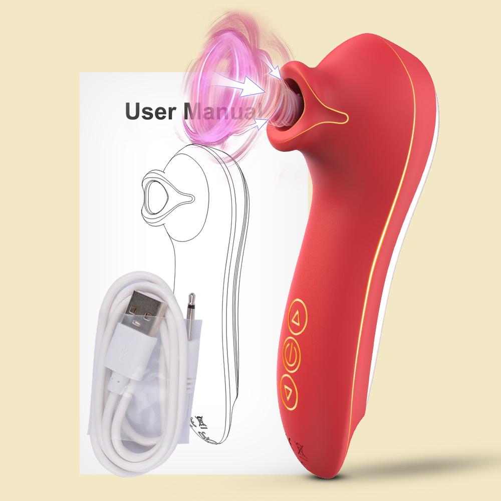 Frauen Saugvibrator Weibliche Klitoris Brustwarze Oraler Masturbator Vagina G-Punkt Vakuum-Massagegerät Weiblich für Erwachsenenprodukt Sexspielzeug