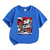 Kids Boys Girls 100% Cotton Crew Neck Short Sleeve T-Shirt, Extreme Speed Racing Supercar Graphic Casual Breathable Tee for Children Summer Streetwear