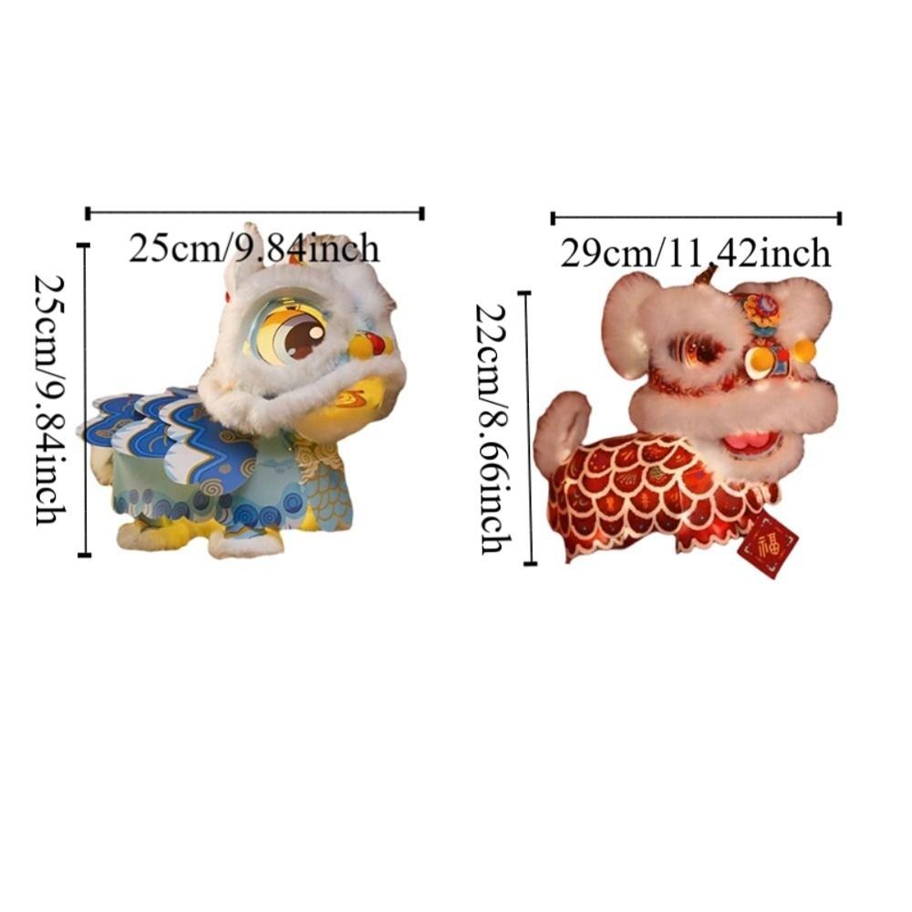 Year of The Horse Lion Dance Lantern Chinese Style Ancient Luminous Lantern  Spring Celebration