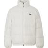 Korean Style Logo Embroidered Comfortable Stand Collar Long Sve Zipper Down Jacket Men Outerwear Ivory LE2404DP01IV