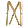 Durable Nylon Duty Belt Solid Color Y-Shape Tool Belt Suspender Adjustable Multifunction Harness