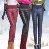 Women Winter Fashion Stitching Slim Warm Windproof Down Pants Trousers Thick