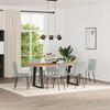 Dining Chairs 6 Pcs Light Grey Velvet