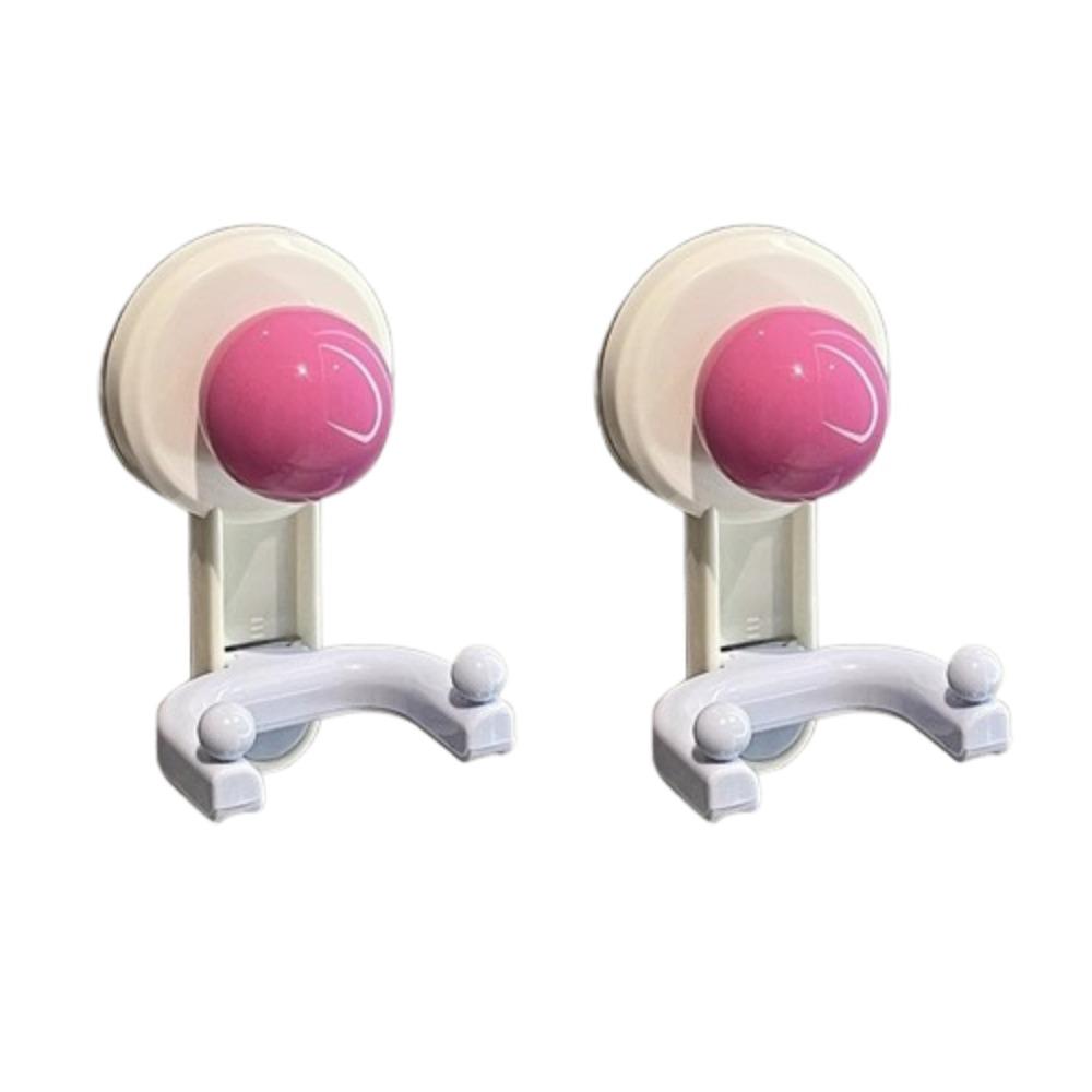 

2Pcs Dopamine Vacuum Double Hooks Removable Shower Hooks Creative Wall Hanger Behind the Door розы красного