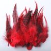 50Pcsdiy Jewelry Accessories Feathers Red Lu Flower Tip Feathers Chicken Feather Handicrafts Dream Catcher Clothing Decoration