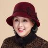 Autumn and Winter Fashion Versatile Hat Women's British Retro Woolen Hat Top Hat High-end Simple Women's Basin Hat